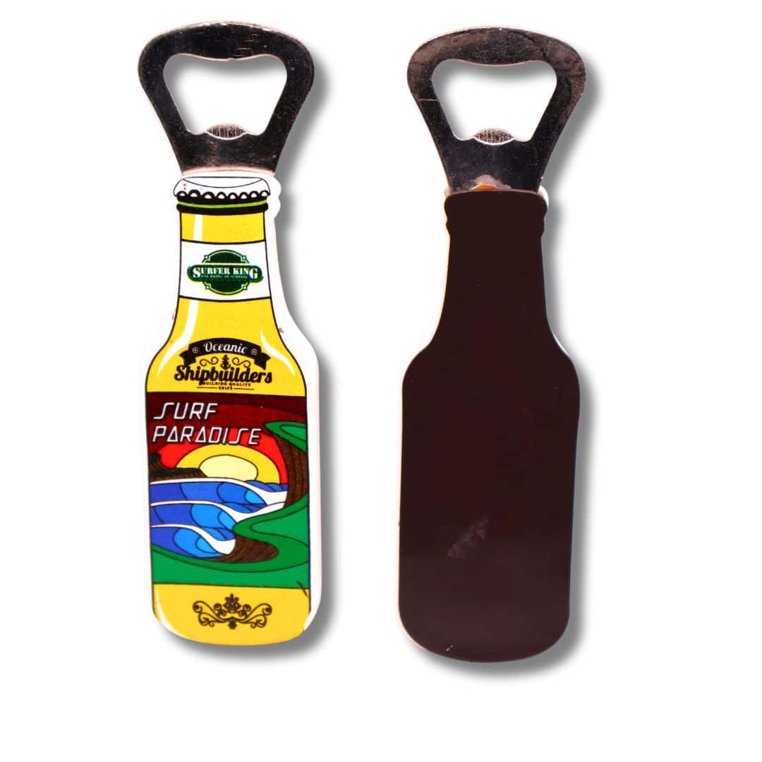 4 Abridor-imán botella surf paradaise