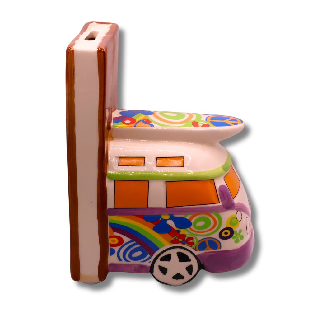 Sujeta-libros-hucha Hippie 1