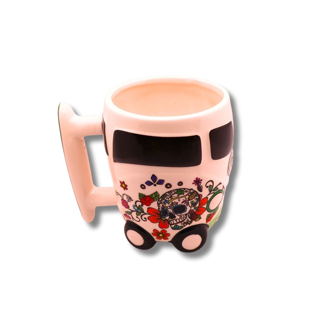 Taza ruedas Calavera 2