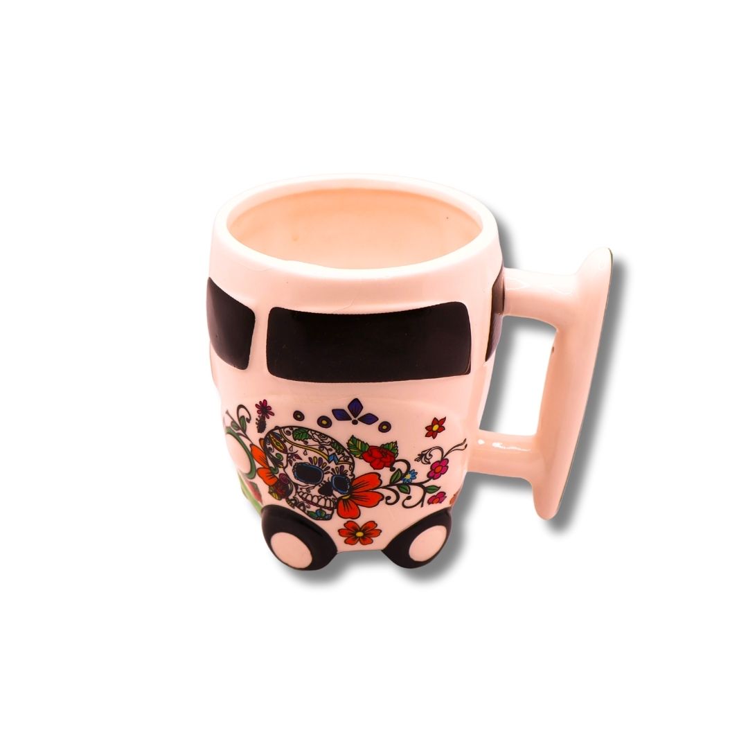 Taza ruedas Calavera 3